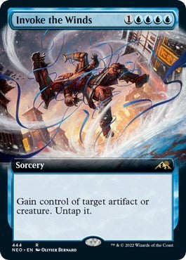 Invoke the Winds (Extended Art) (Kamigawa: Neon Dynasty) Near Mint