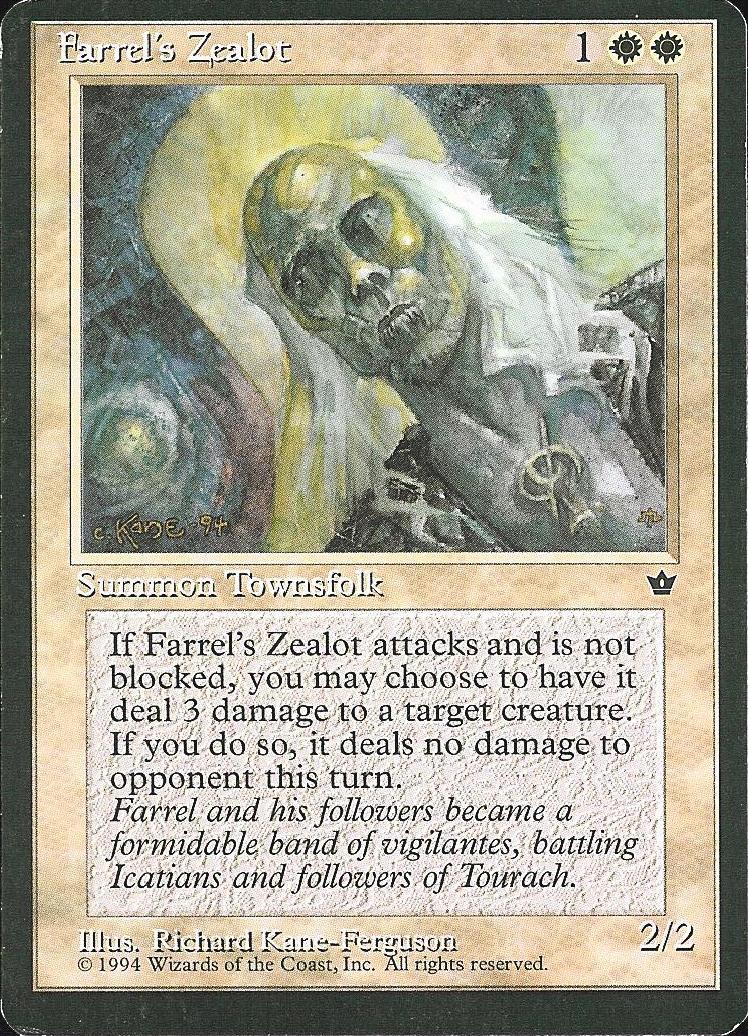 Farrel's Zealot (3) (Fallen Empires) Light Play
