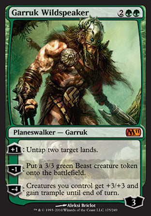 Garruk Wildspeaker (Magic 2011 Core Set) Light Play