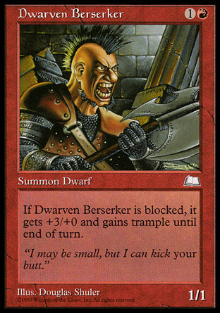 Dwarven Berserker (Weatherlight) Light Play