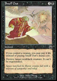 Snuff Out (Mercadian Masques) Near Mint Foil
