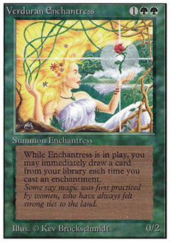 Verduran Enchantress (Revised) Light Play