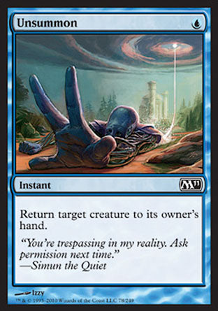 Unsummon (Magic 2011 Core Set) Near Mint Foil