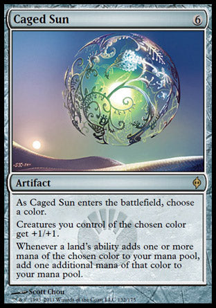Caged Sun (New Phyrexia) Near Mint Foil