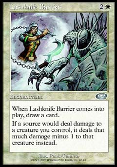 Lashknife Barrier (Planeshift) Light Play Foil