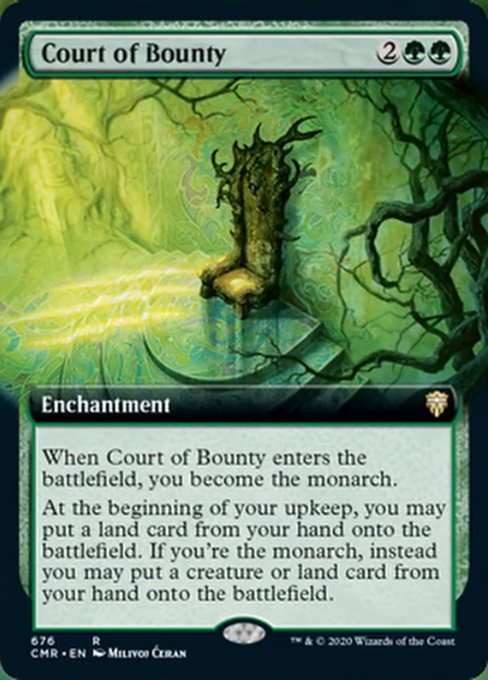 Court of Bounty (Extended Art) (Commander Legends) Near Mint