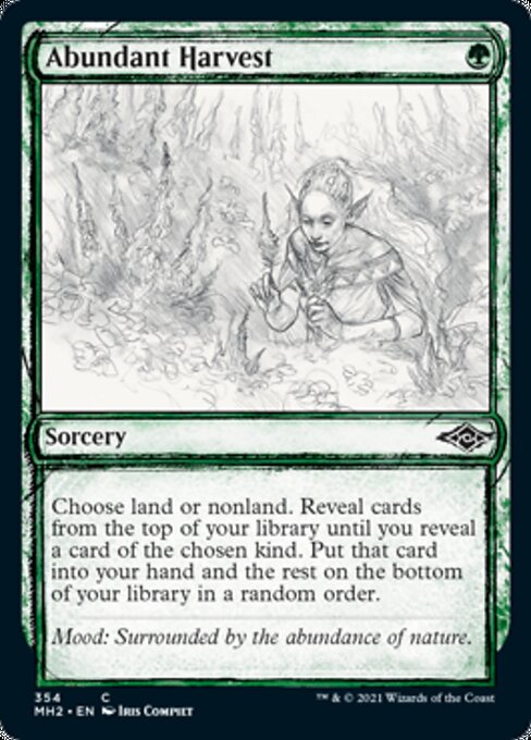 Abundant Harvest (Showcase) (Modern Horizons 2) Near Mint