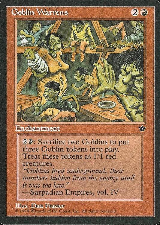 Goblin Warrens (Fallen Empires) Light Play