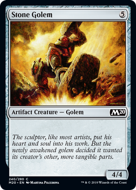 Stone Golem (Magic 2020 Core Set) Near Mint
