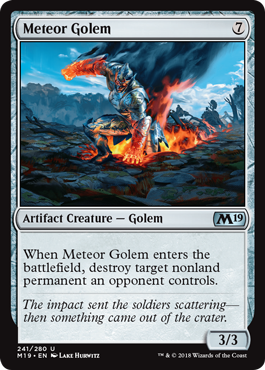 Meteor Golem (Magic 2019 Core Set) Near Mint Foil