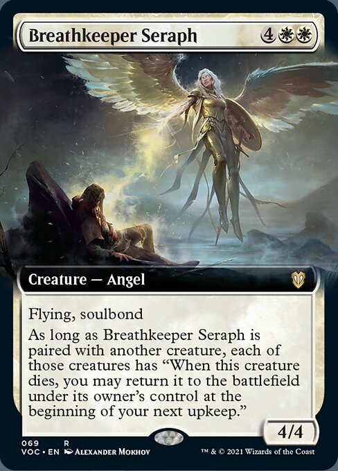 Breathkeeper Seraph (Extended Art) (Commander 2021 Crimson Vow) Near Mint