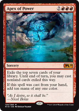 Apex of Power (Magic 2019 Core Set) Near Mint