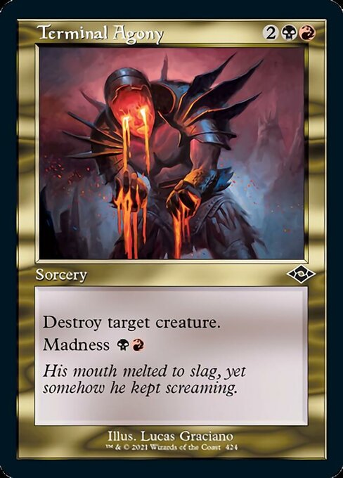 Terminal Agony (Retro Frame) (Modern Horizons 2) Near Mint Etched Foil