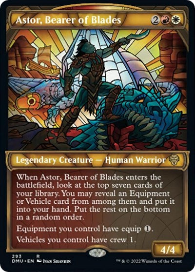Astor, Bearer of Blades (Showcase) (Dominaria United) Near Mint Foil
