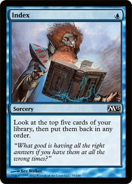 Index (Magic 2013 Core Set) Near Mint Foil