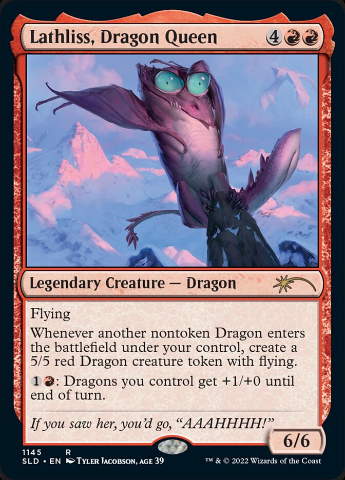Lathliss, Dragon Queen (1145) (Secret Lair) Near Mint