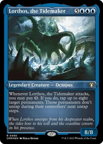 Lorthos, the Tidemaker (Foil Etched) (Commander Masters) Near Mint