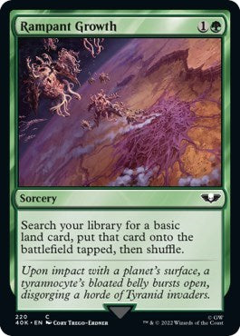 Rampant Growth (Surge Foil) (Universes Beyond: Warhammer 40K) Near Mint