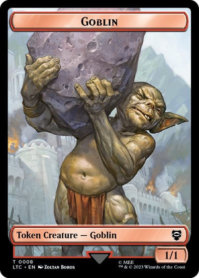 Goblin / Wraith Double-Sided Token (Commander: The Lord of the Rings: Tales of Middle-earth) Near Mint