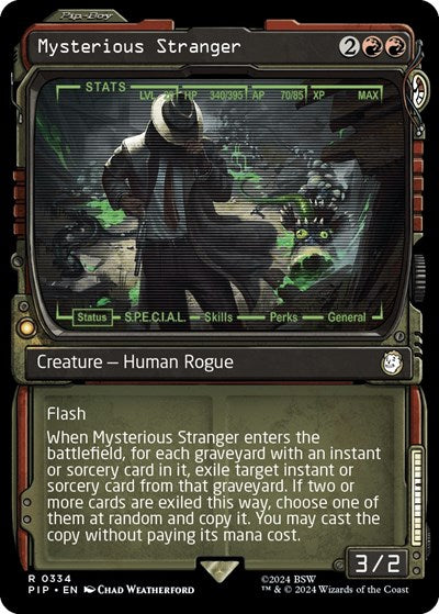 Mysterious Stranger (Showcase) (Universes Beyond: Fallout) Near Mint