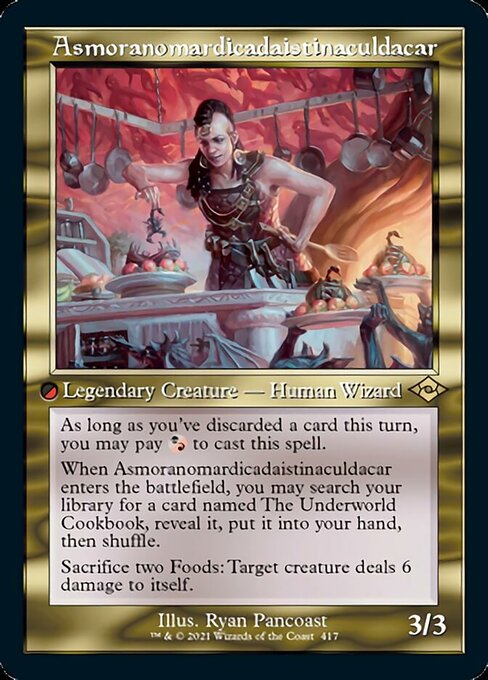 Asmoranomardicadaistinaculdacar (Retro Frame) (Modern Horizons 2) Near Mint Etched Foil