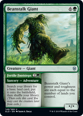 Beanstalk Giant (Throne of Eldraine) Near Mint Foil