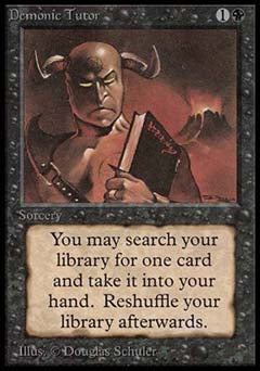 Demonic Tutor (Alpha) Near Mint