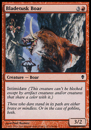 Bladetusk Boar (Zendikar) Near Mint Foil