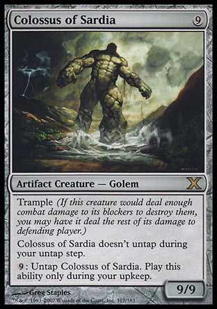 Colossus of Sardia (10th Edition) Light Play