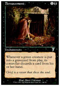Bereavement (7th Edition) Near Mint Foil