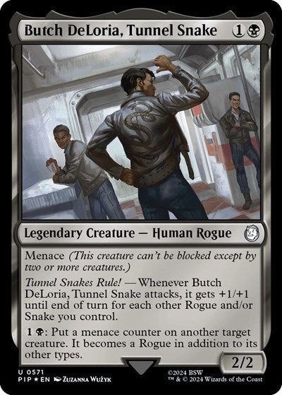 Butch DeLoria, Tunnel Snake (Surge Foil) (Universes Beyond: Fallout) Near Mint