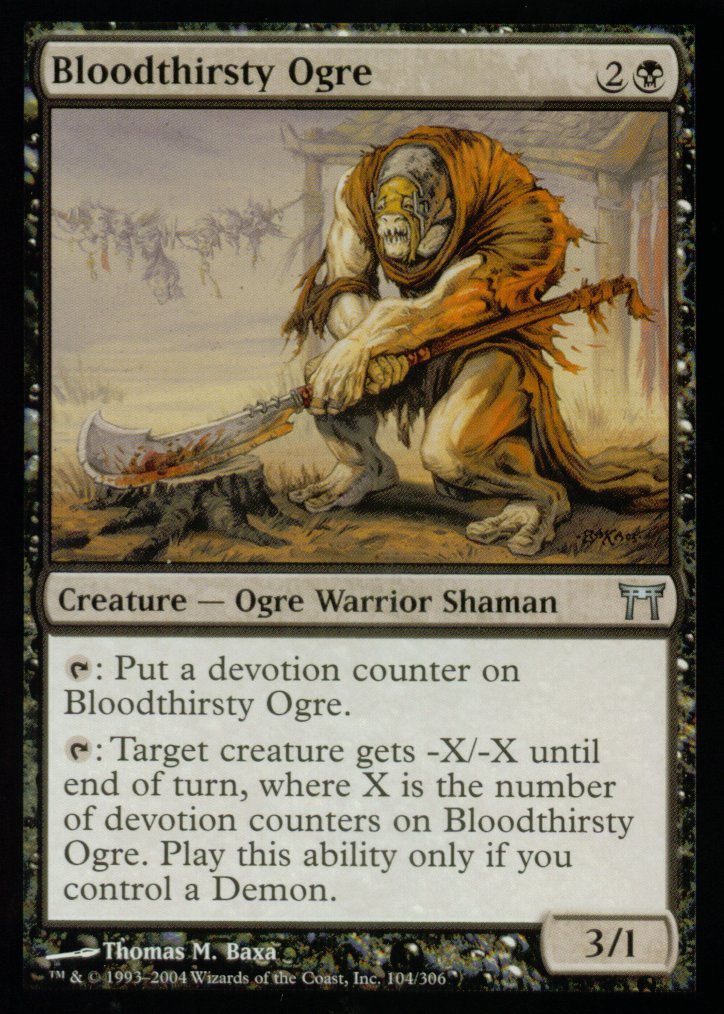 Bloodthirsty Ogre (Champions of Kamigawa) Near Mint