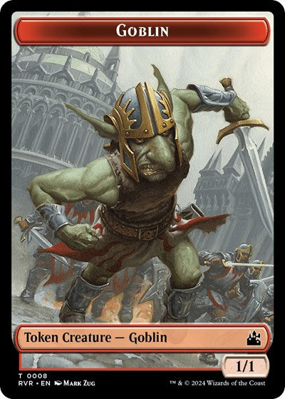 Goblin (0008) / Soldier Double-Sided Token (Ravnica Remastered) Near Mint