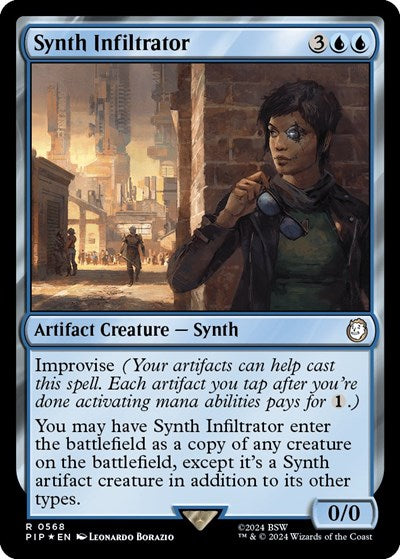 Synth Infiltrator (Surge Foil) (Universes Beyond: Fallout) Near Mint