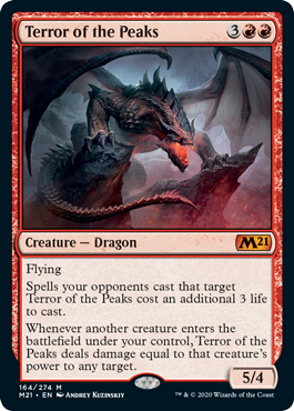 Terror of the Peaks (Magic 2021 Core Set) Near Mint Foil