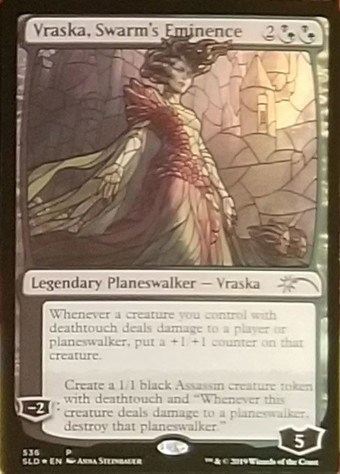 Vraska Swarm s Eminence Stained Glass (Secret Lair) Near Mint