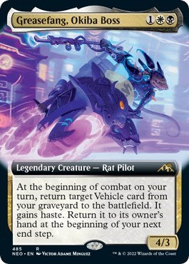 Greasefang, Okiba Boss (Extended Art) (Kamigawa: Neon Dynasty) Near Mint