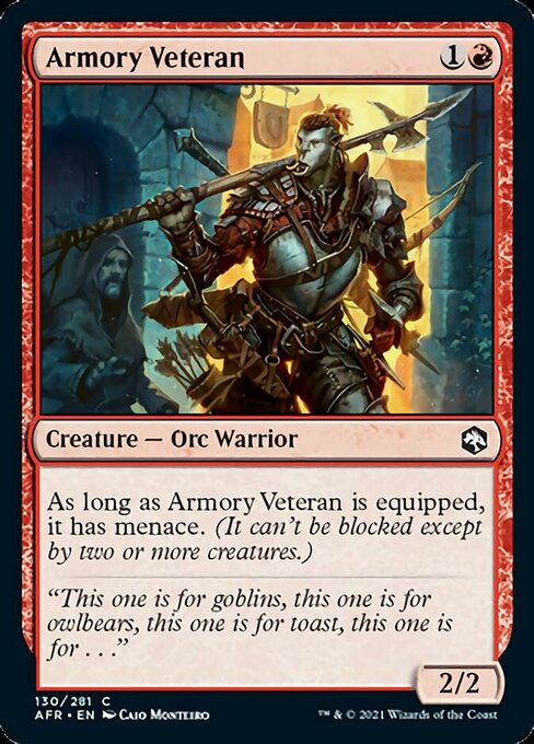 Armory Veteran (Adventures in the Forgotten Realms) Near Mint Foil