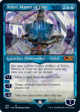 Teferi, Master of Time (292) (Showcase) (Magic 2021 Core Set) Near Mint