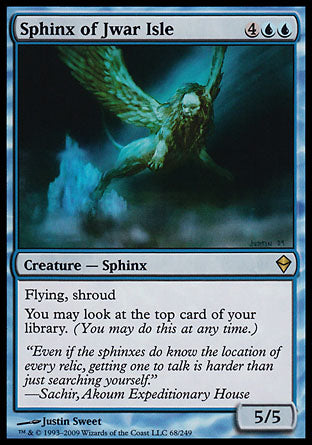 Sphinx of Jwar Isle (Zendikar) Near Mint Foil