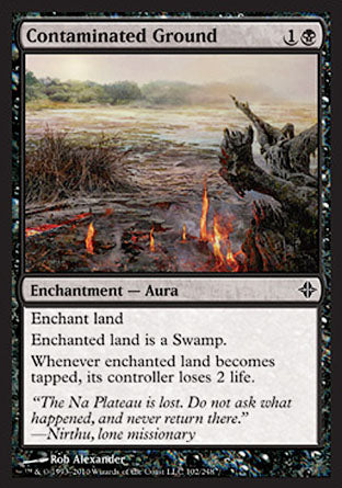 Contaminated Ground (Rise of the Eldrazi) Near Mint Foil