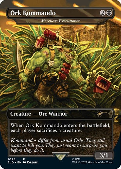 Ork Kommando - Merciless Executioner (Borderless) (Secret Lair) Near Mint