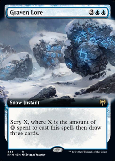 Graven Lore (Extended Art) (Kaldheim) Near Mint Foil