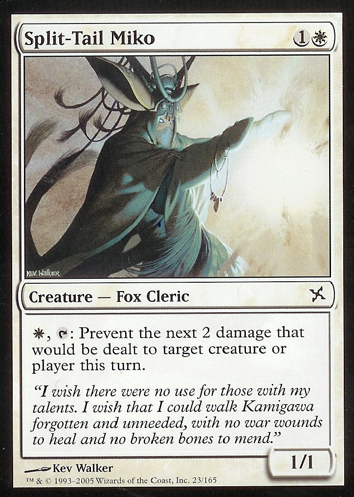 Split-Tail Miko (Betrayers of Kamigawa) Near Mint Foil