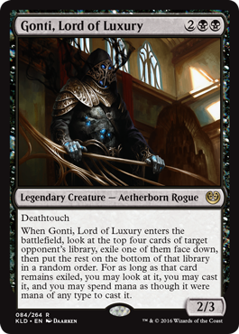 Gonti, Lord of Luxury (Kaladesh) Near Mint Foil