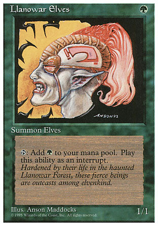 Llanowar Elves (4th Edition) Near Mint