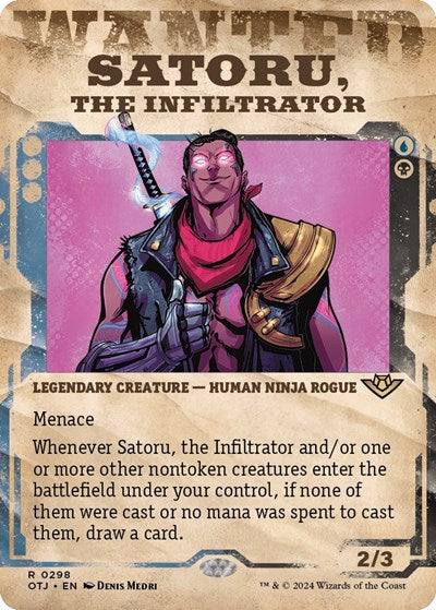 Satoru, the Infiltrator (Showcase) (Outlaws of Thunder Junction) Near Mint