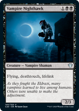 Vampire Nighthawk (Commander 2020 Ikoria) Near Mint