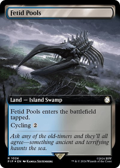 Fetid Pools (Extended Art) (Surge Foil) (Universes Beyond: Fallout) Near Mint