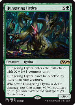 Hungering Hydra (Magic 2019 Core Set) Near Mint Foil